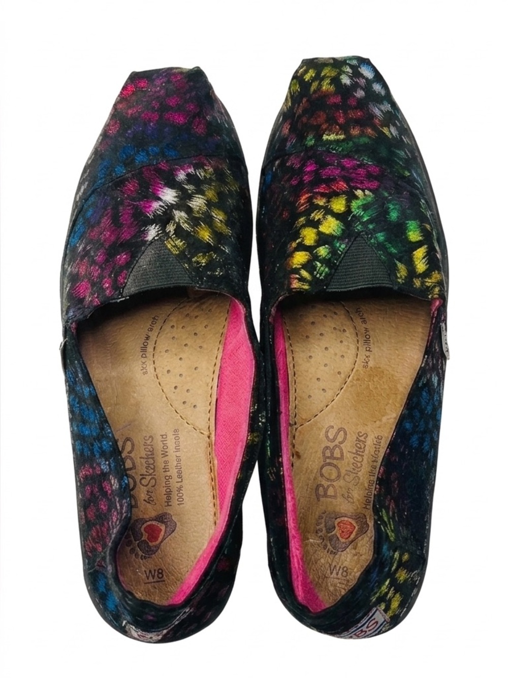 Bobs by Skechers Women’s Multi-Color Slip-On Flats